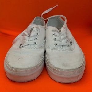 Vans authentic true white shoe.